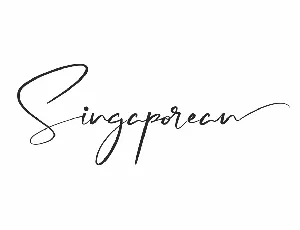 Singaporean Demo font