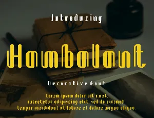 Hambalant font