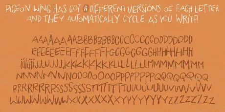 Pigeon Wing DEMO font