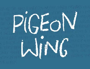 Pigeon Wing DEMO font