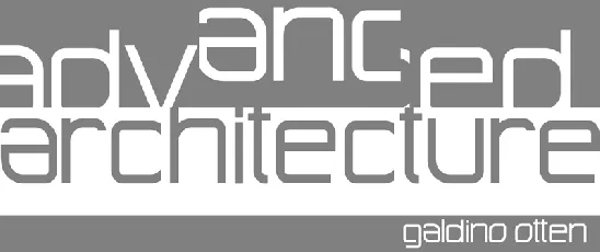 Advanced Architecture font