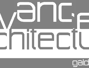 Advanced Architecture font