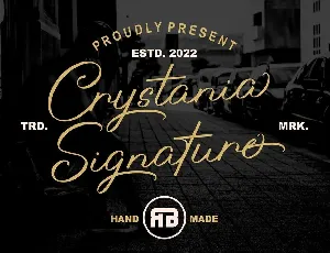 Crystania font