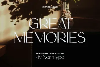 Great Memories Demo font