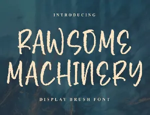 Rawsome Machinery font