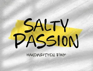 Salty Passion font