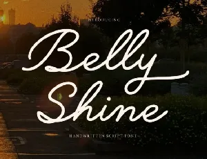 Belly Shine font