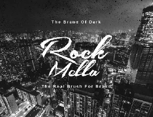 Rock Mella Brush Free font