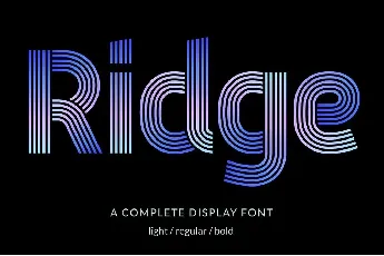 Ridge 5 font