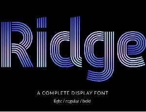 Ridge 5 font