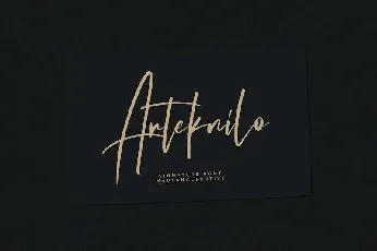 Arteknilo Signature Script font