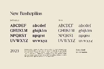 New Bashopilias font