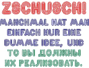 Zschusch font