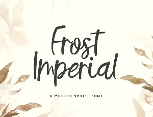 FrostImperial font