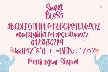 Sweet Bless font