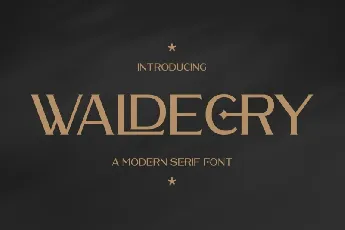 Waldecry font