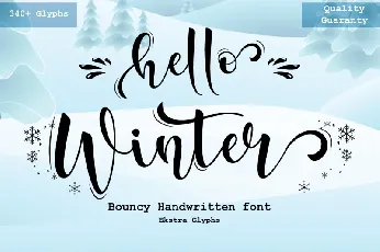 Hello Winter font