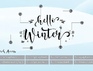 Hello Winter font