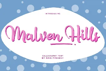 Malven Hills font