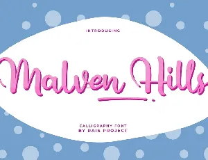 Malven Hills font