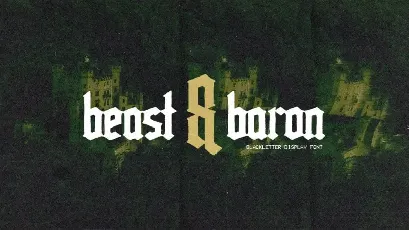 Beast & Baron Blackletter font