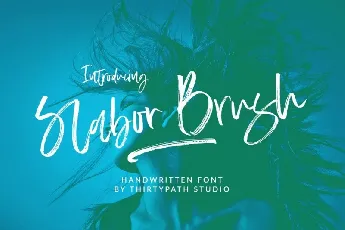 Slabor Brush font