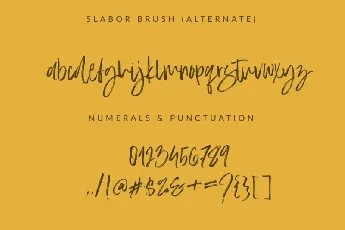 Slabor Brush font