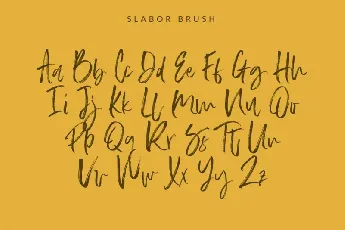 Slabor Brush font