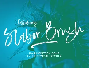 Slabor Brush font