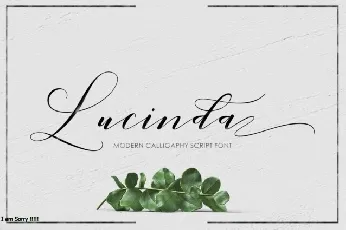 Lucinda Script font