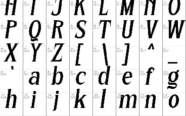 The Blowar font