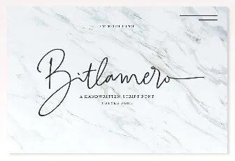 Bitlamero Signature Free Download font