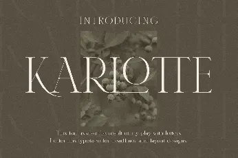 Karlotte font