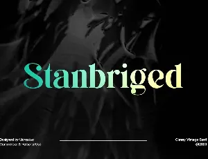 Stanbriged font