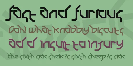 Drum and Bass LDR font