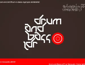 Drum and Bass LDR font