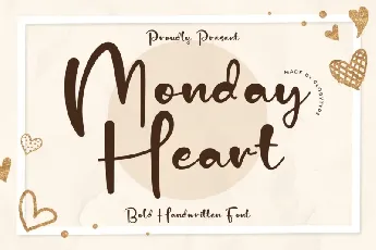 Monday Heart font