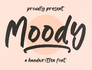 Moody font
