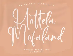 Hottela Mofaland font