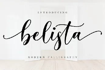 Belista Calligraphy font