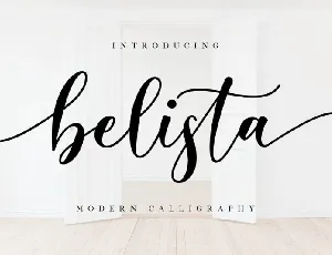 Belista Calligraphy font