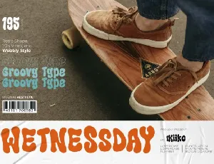 Wetnessday font