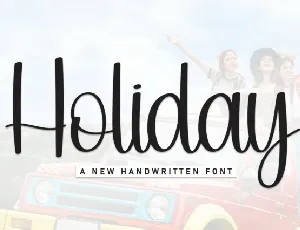 Holiday Script font