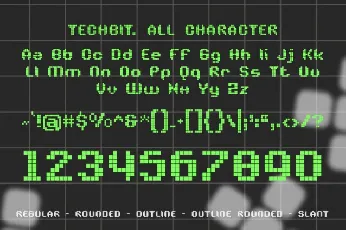 Techbit font