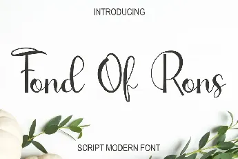 Fond Of Rons font