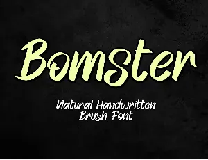 Bomster font