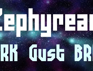 Zephyrean font