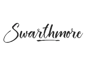 Swarthmore font