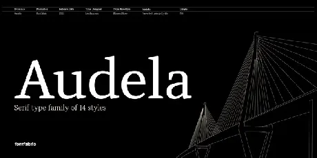 Audela Family font