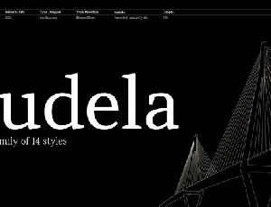 Audela Family font